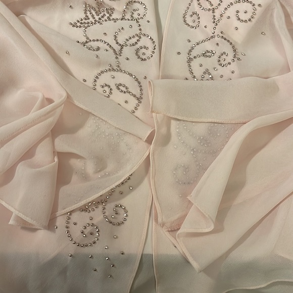 ♻️ R & M Richards Beaded Stars Pink Outerwear Jacket Blazer size 14 - Picture 7 of 9